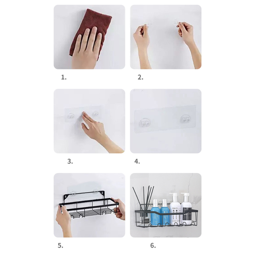 kit de Prateleira para Banheiro Sem broca - Suport waralis (COMPRE 1 LEVE 2)