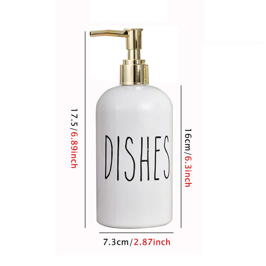 KIT DE DISPENSADORES PARA COZINHA E BANHEIRO, 500ML - Dishes e Hands
