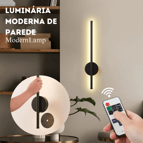 LUMINÁRIA MODERNA DE PAREDE - ModernLamp