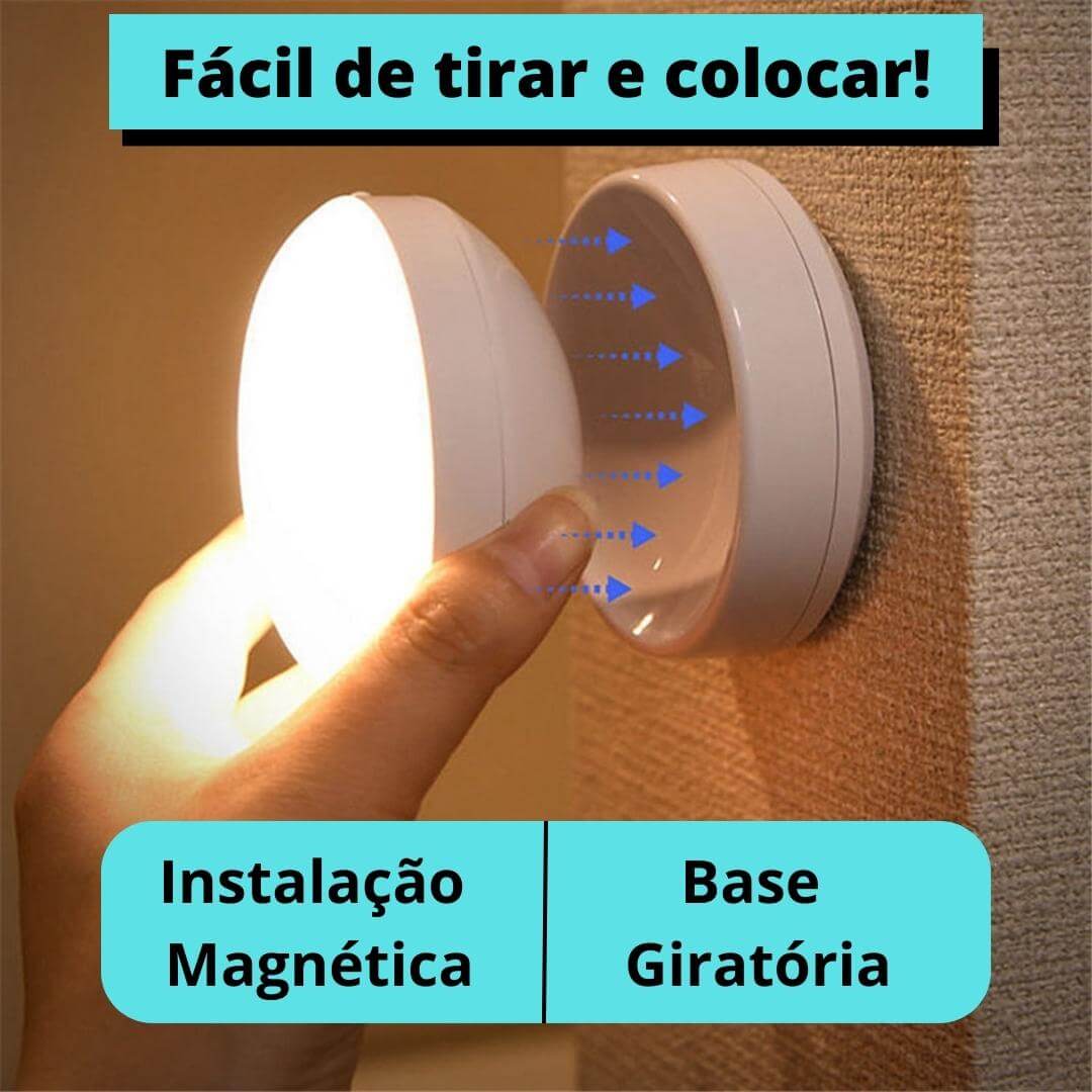 Lâmpadas Noturnas de Parede 360°