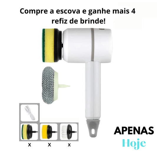 Escova de limpeza Elétrica Portátil 4 em 1 - CleanPro