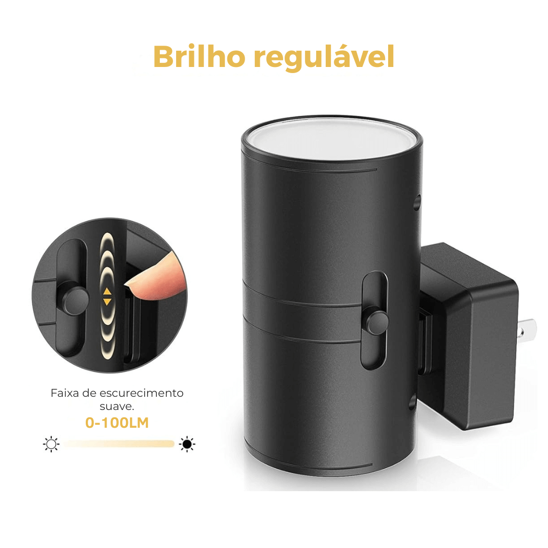LUMINÁRIA NOTURNA PARA TOMADAS - Luz Suave