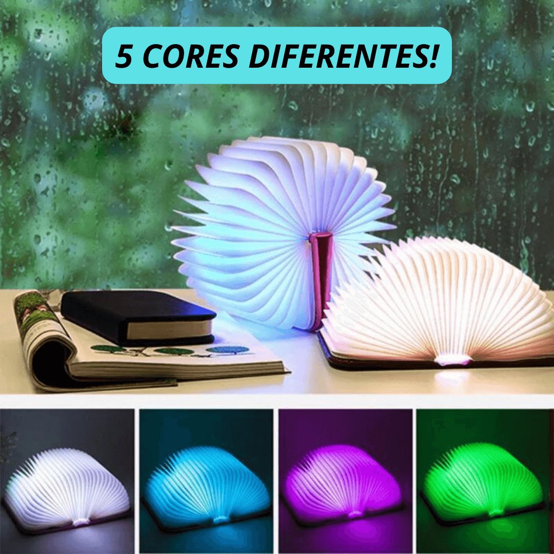 Luminária LED Livro Mágico - BookLamp