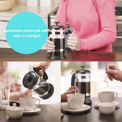 CAFETEIRA COM PRENSA FRANCESA - CoffeeMax