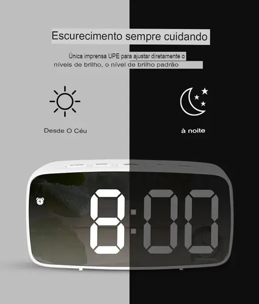 Relógio Digital Led de Mesa - Alarme Digital