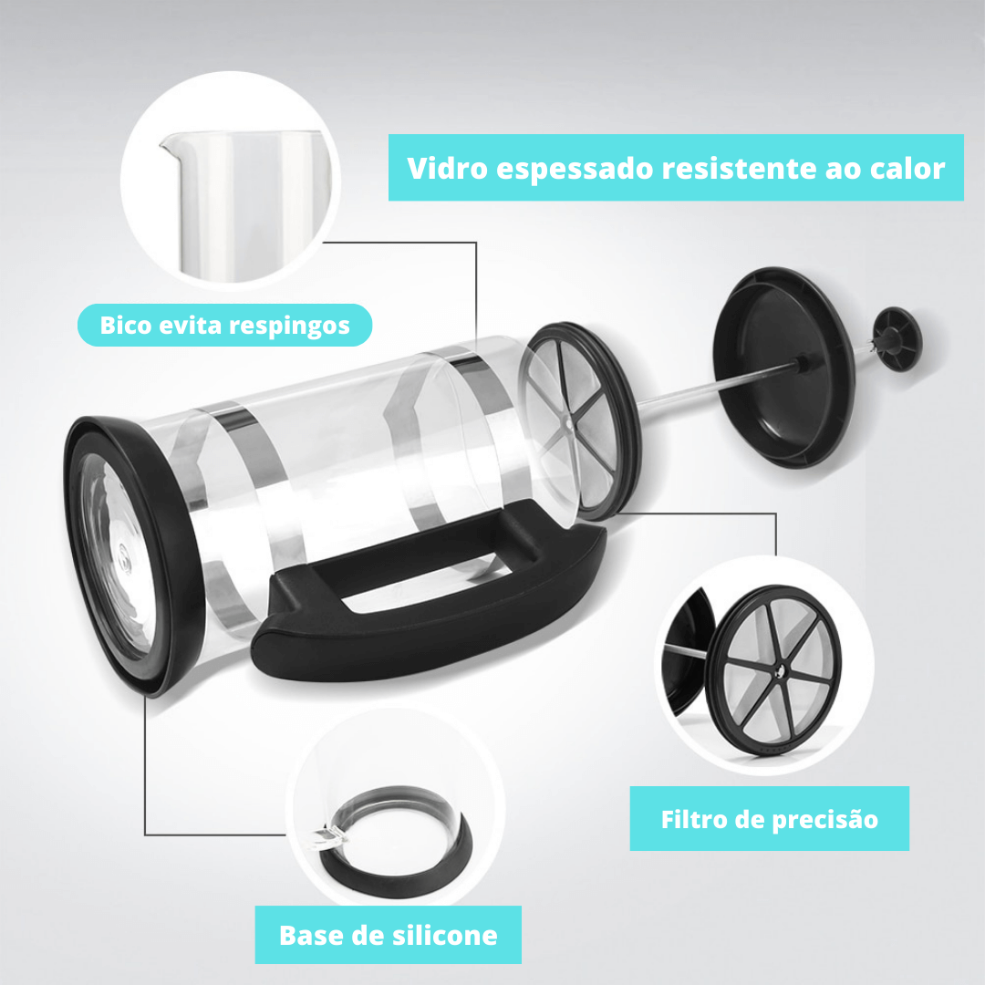 CAFETEIRA COM PRENSA FRANCESA - CoffeeMax