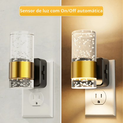 LUMINÁRIA NOTURNA PARA TOMADAS - Luz Suave