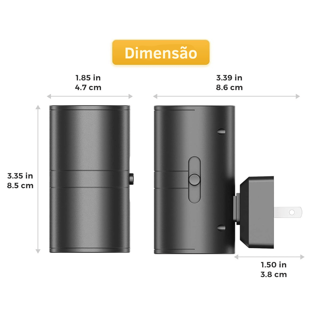 LUMINÁRIA NOTURNA PARA TOMADAS - Luz Suave