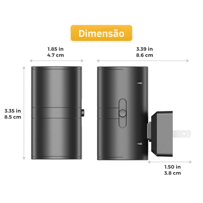 LUMINÁRIA NOTURNA PARA TOMADAS - Luz Suave