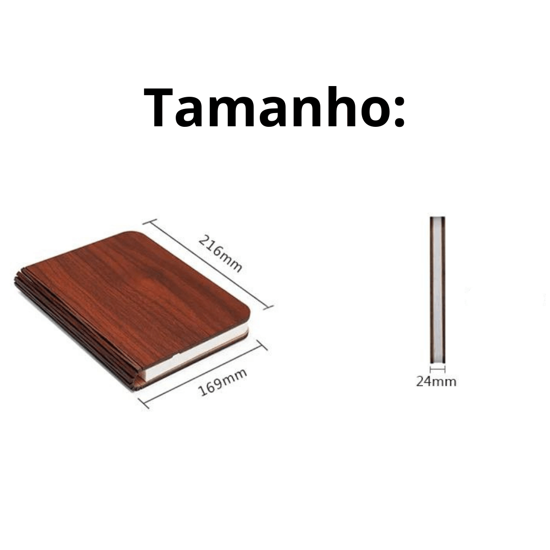 Luminária LED Livro Mágico - BookLamp