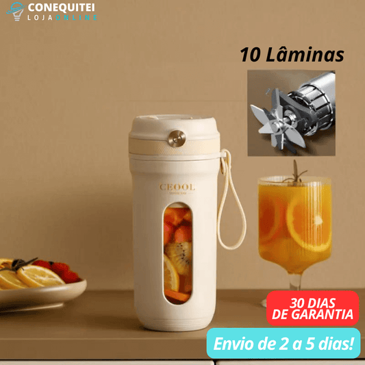 Mini Blender Liquidificador Portátil Recarregável USB - Juice Maker