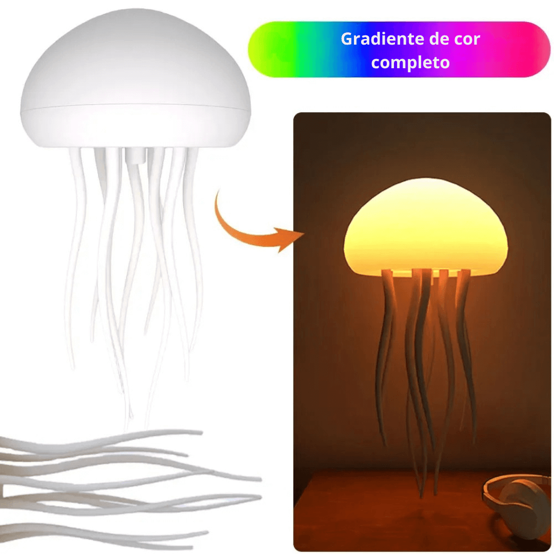 LÂMPADA NOTURNA MODELO ÁGUA-VIVA - Jellyfish Glow