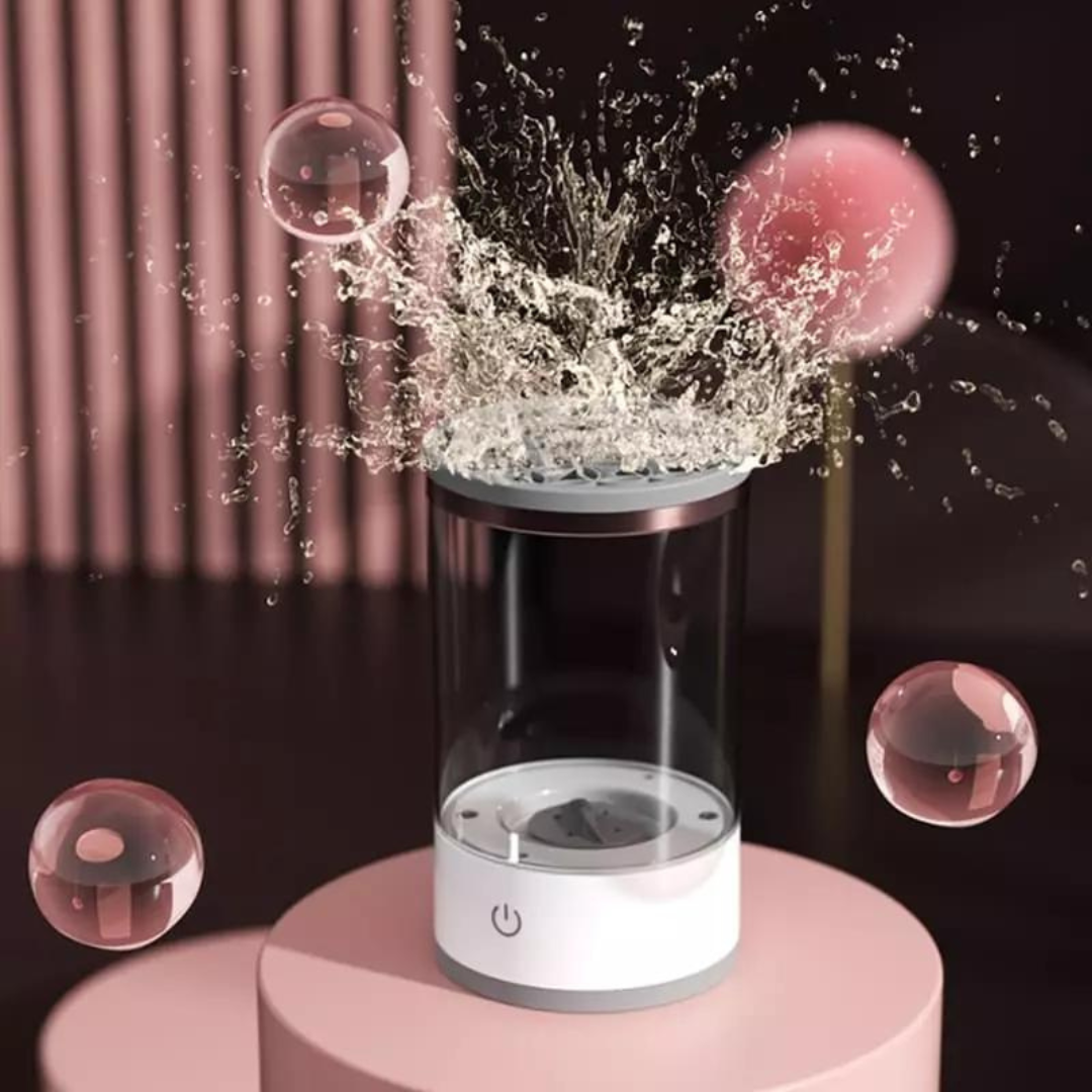 Limpador de Pincel de Maquiagem Elétrico - CleanPro + sabão  limpeza dos pincéis