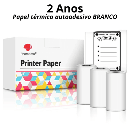 Rolos de papel térmico para a Mini Print