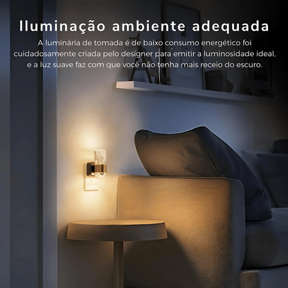 LUMINÁRIA NOTURNA PARA TOMADAS - Luz Suave