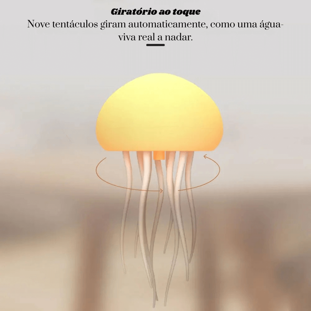 LÂMPADA NOTURNA MODELO ÁGUA-VIVA - Jellyfish Glow
