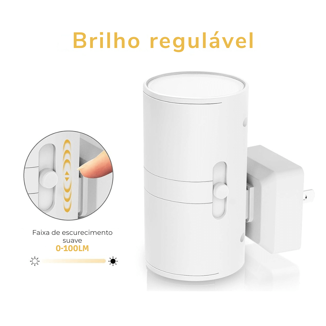 LUMINÁRIA NOTURNA PARA TOMADAS - Luz Suave