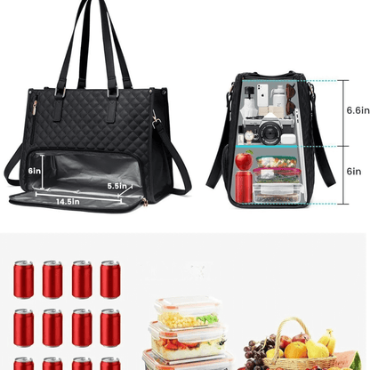 BOLSA COM COMPARTIMENTO PARA ALIMENTOS - FreshCarry + UMA CARTEIRA DE BRINDE!