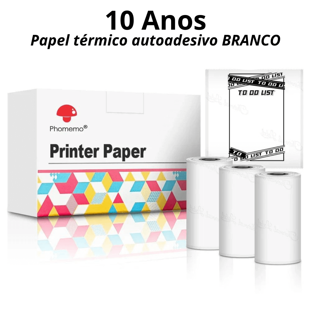 Rolos de papel térmico para a Mini Print