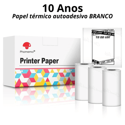 Rolos de papel térmico para a Mini Print