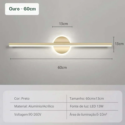LUMINÁRIA MODERNA PARA QUADROS E ESPELHOS