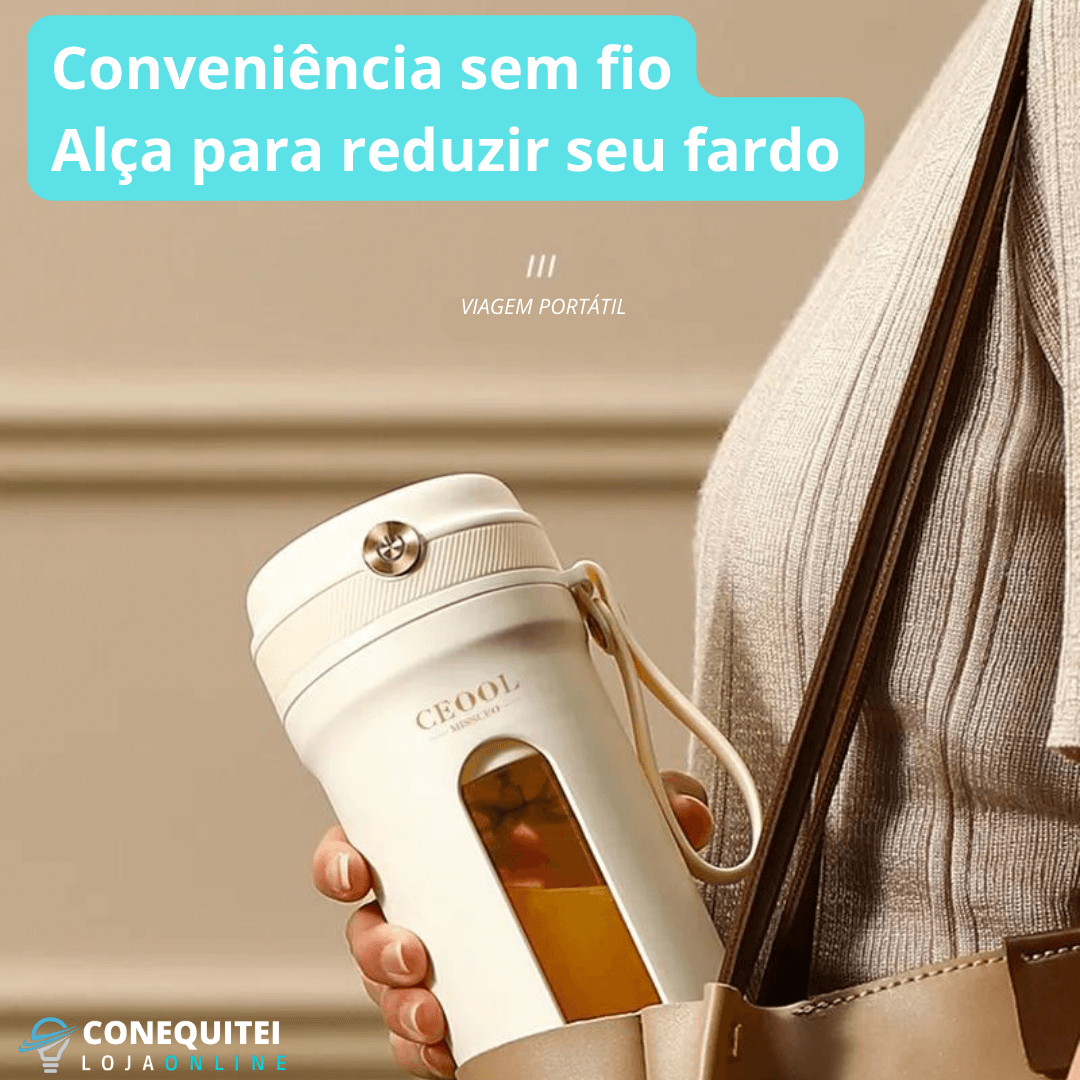 Mini Blender Liquidificador Portátil Recarregável USB - Juice Maker