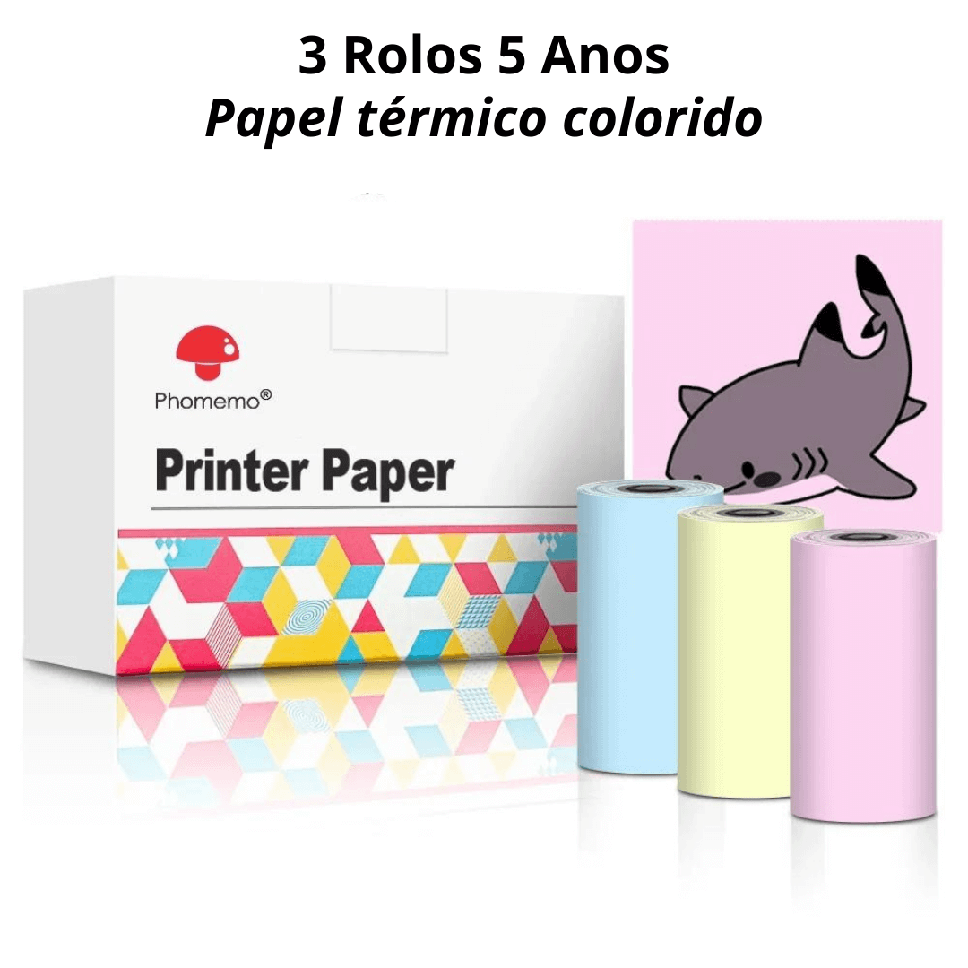 Rolos de papel térmico para a Mini Print