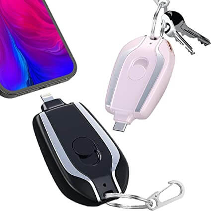 Mini carregador portátil chaveiro