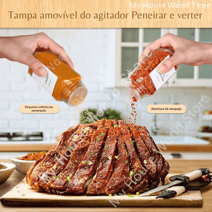 Kit Completo para Armazenar Temperos