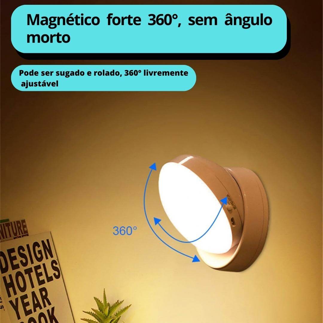 Lâmpadas Noturnas de Parede 360°