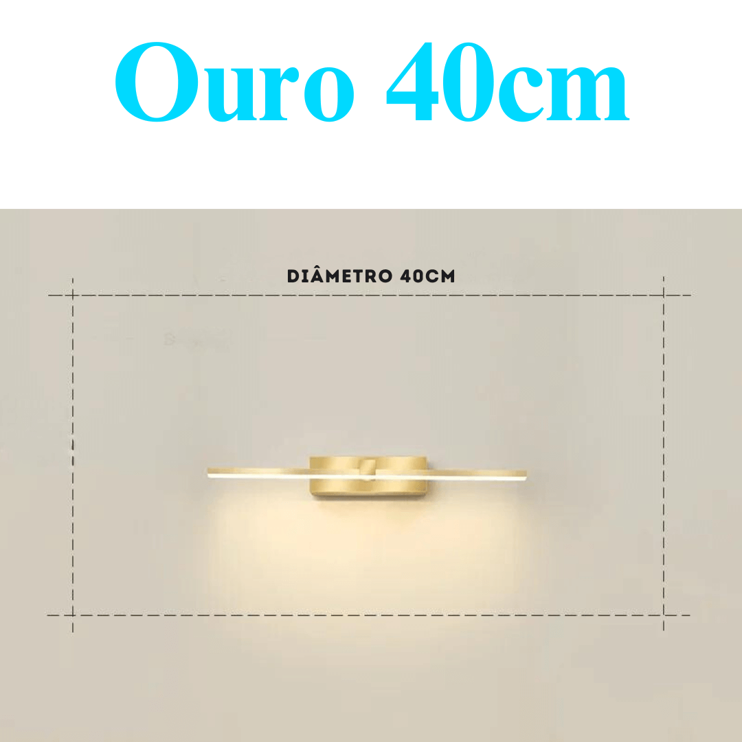 Luminária para Espelhos com Iluminação LED - Destaque Perfeito