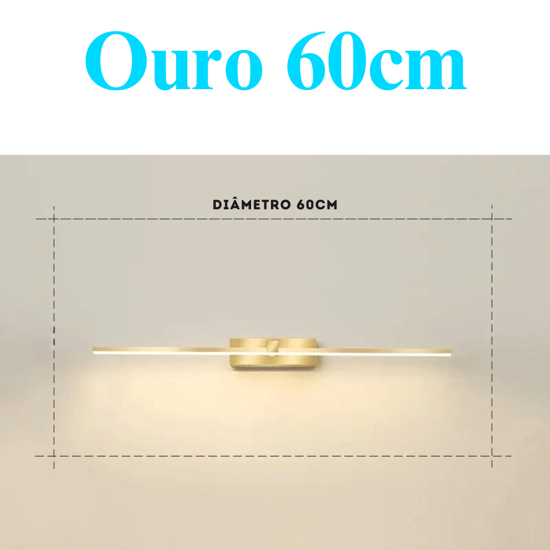 Luminária para Espelhos com Iluminação LED - Destaque Perfeito