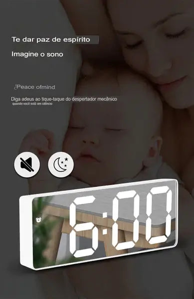 Relógio Digital Led de Mesa - Alarme Digital
