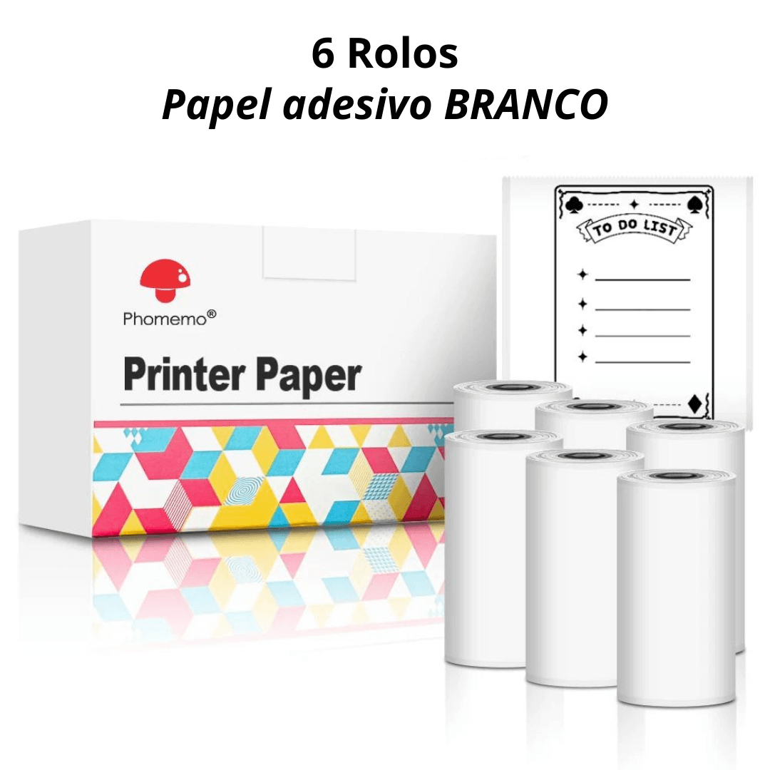 Rolos de papel térmico para a Mini Print