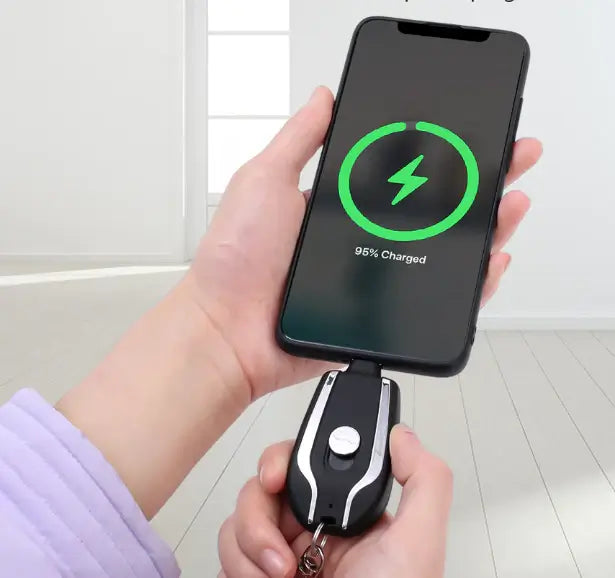 Mini carregador portátil chaveiro