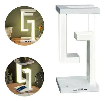 Lâmpada Noturna Anti-Gravidade LED e Carregador Sem Fio!