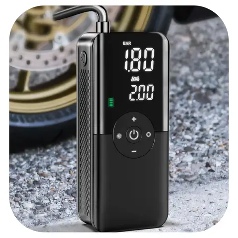 Mini Bomba de Ar Recarregável - Compressor Digital