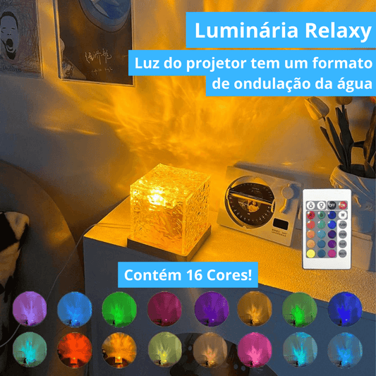 Cubo de luz colorida - Luminária Relaxy