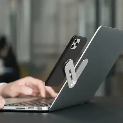 Suporte de celular magnético para notebook