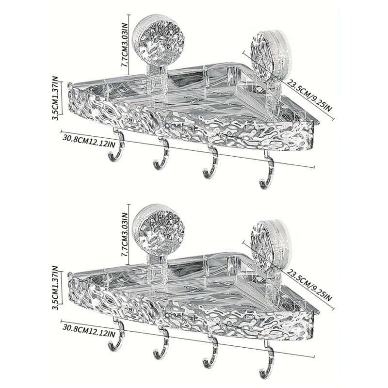 Kit de Prateleira para Banheiro com Ventosa | Instalação Rápida e Design Moderno