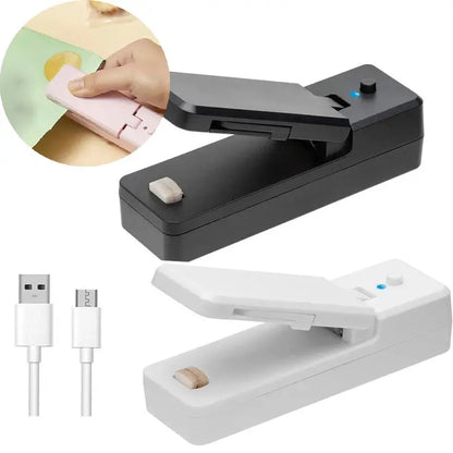 Mini Seladora Portátil - Seladora de Embalagem - Saco Plástico - Lanches