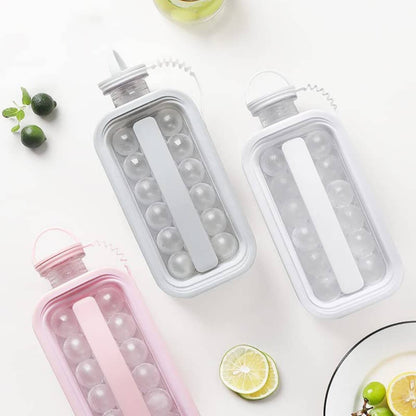 Forma De Gelo 2 Em 1 - Garrafa ICE BALL