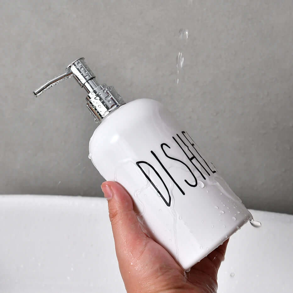 KIT DE DISPENSADORES PARA COZINHA E BANHEIRO, 500ML - Dishes e Hands