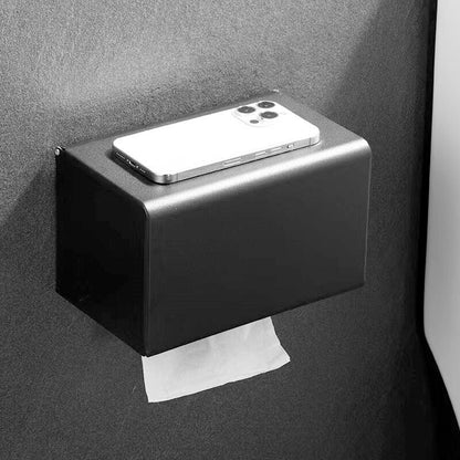 Suporte de papel higiênico com caixa de armazenamento