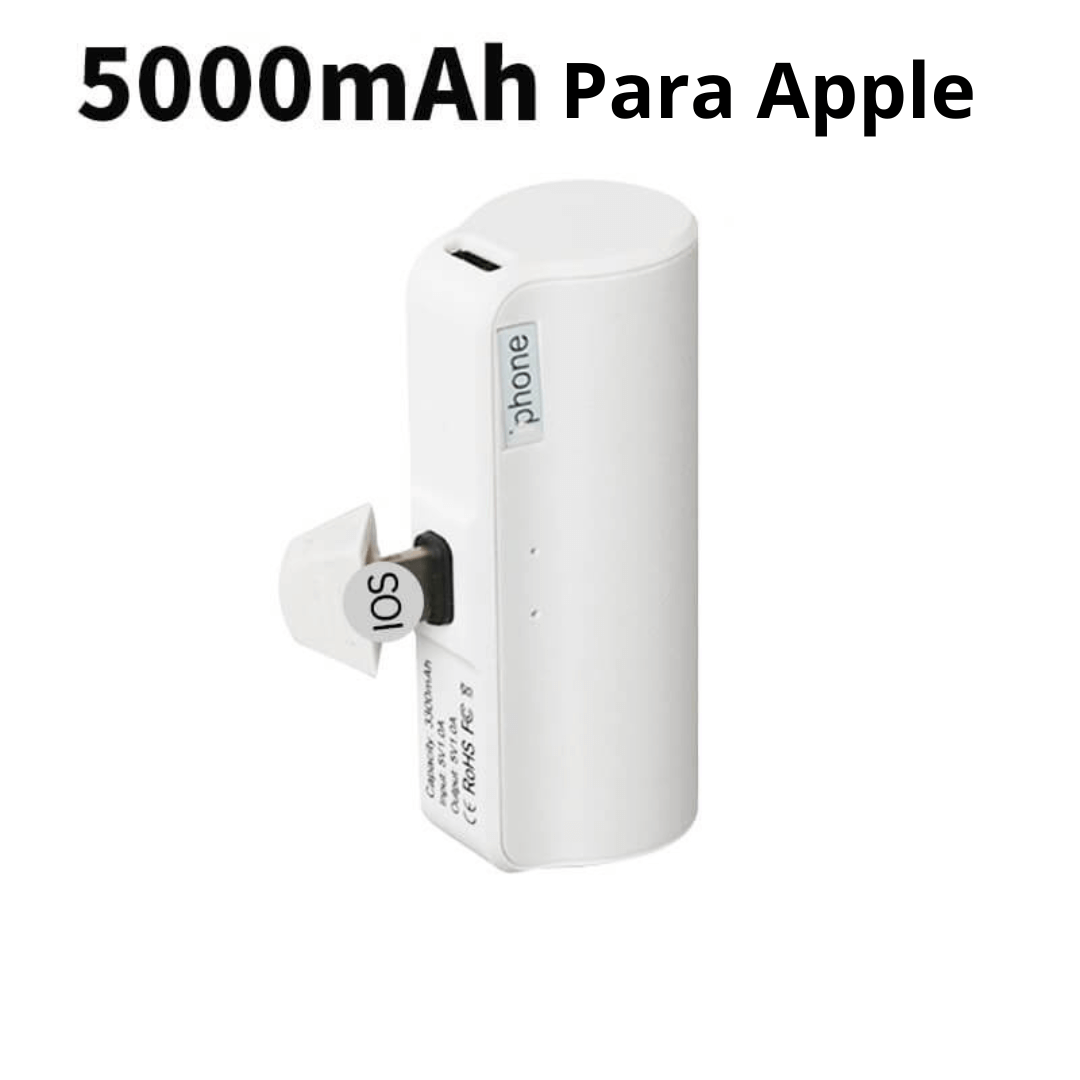 Mini Carregador Portátil 5000mAh - Power Bank