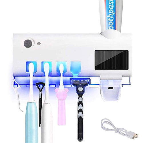 Suporte e dispensador com luz UV