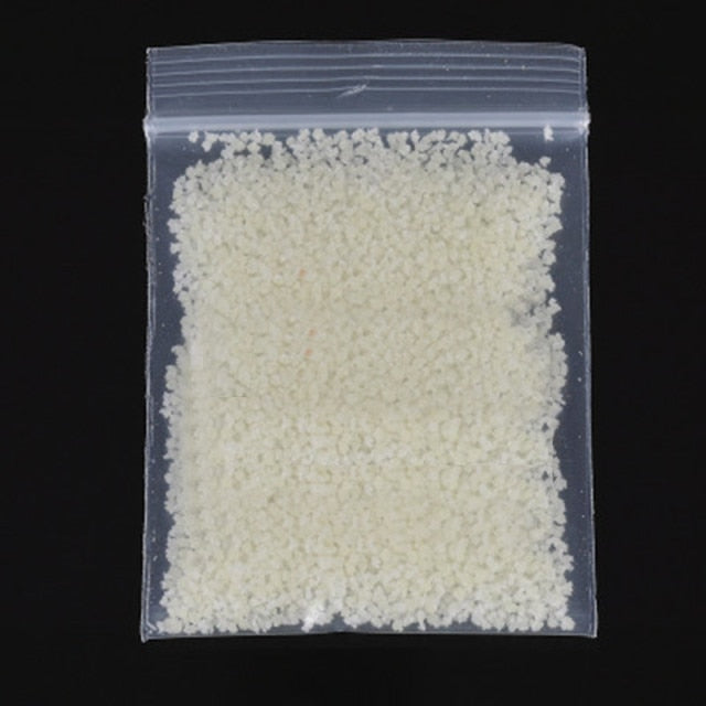 Brilho fluorescente no escuro 10g luminosa grão areia festa diy